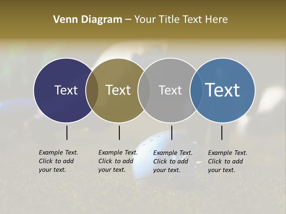 A Football Player Diving For A Ball On The Field PowerPoint Template