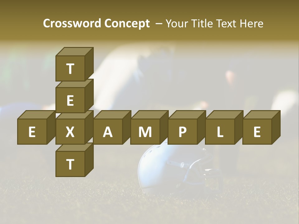 A Football Player Diving For A Ball On The Field PowerPoint Template