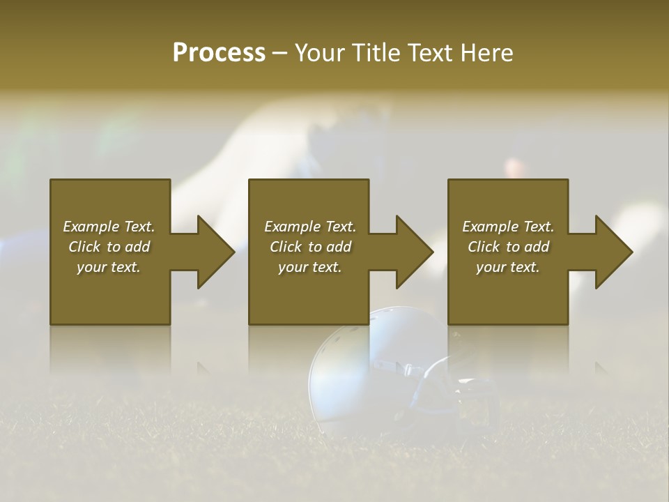 A Football Player Diving For A Ball On The Field PowerPoint Template