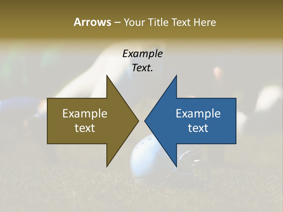 A Football Player Diving For A Ball On The Field PowerPoint Template