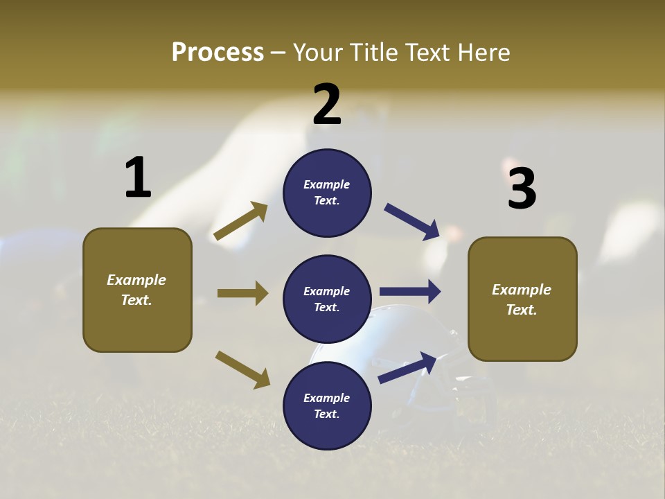 A Football Player Diving For A Ball On The Field PowerPoint Template