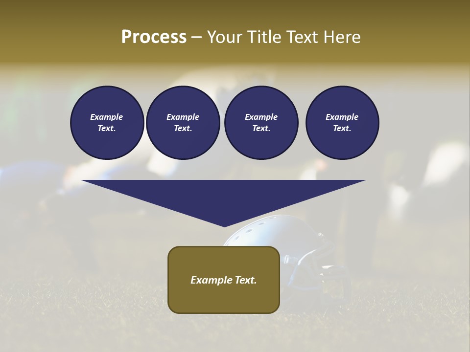 A Football Player Diving For A Ball On The Field PowerPoint Template