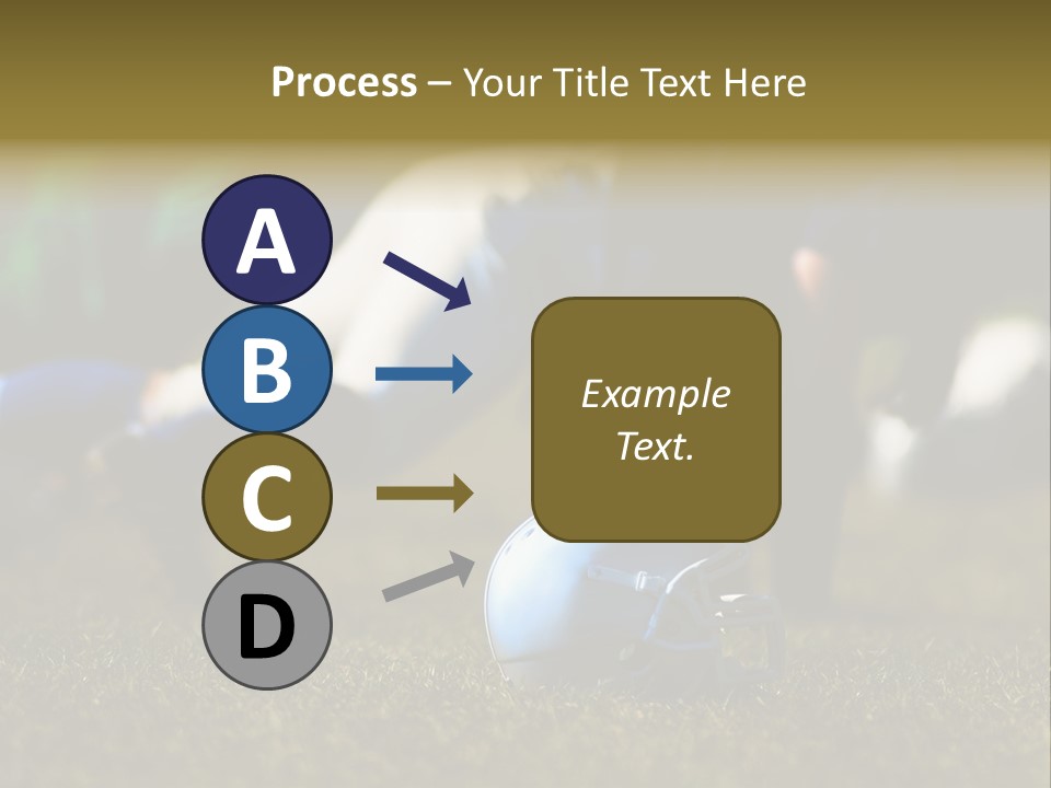 A Football Player Diving For A Ball On The Field PowerPoint Template