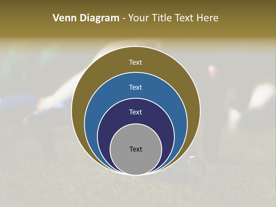 A Football Player Diving For A Ball On The Field PowerPoint Template