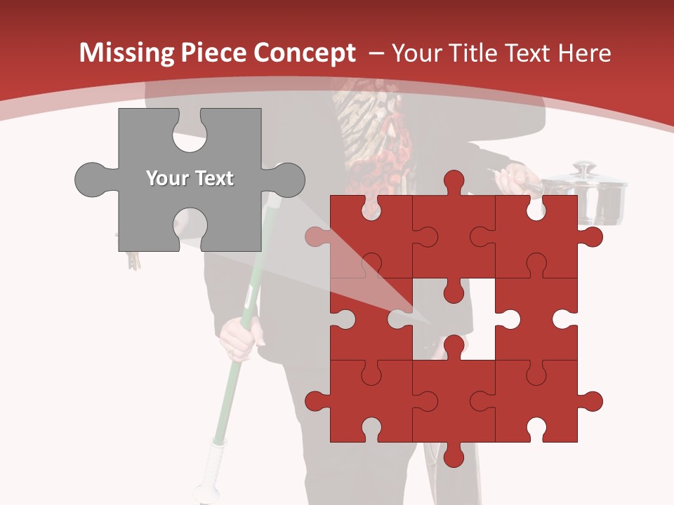 Woman With Six Arms Holding A Mop, Briefcase, Champagne Glasses, Cellphone, Keys And Cooking Pot. PowerPoint Template