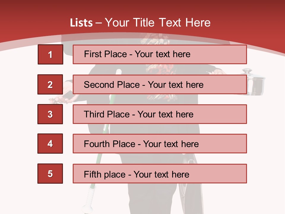 Woman With Six Arms Holding A Mop, Briefcase, Champagne Glasses, Cellphone, Keys And Cooking Pot. PowerPoint Template