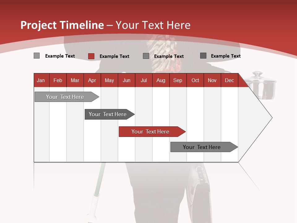 Woman With Six Arms Holding A Mop, Briefcase, Champagne Glasses, Cellphone, Keys And Cooking Pot. PowerPoint Template