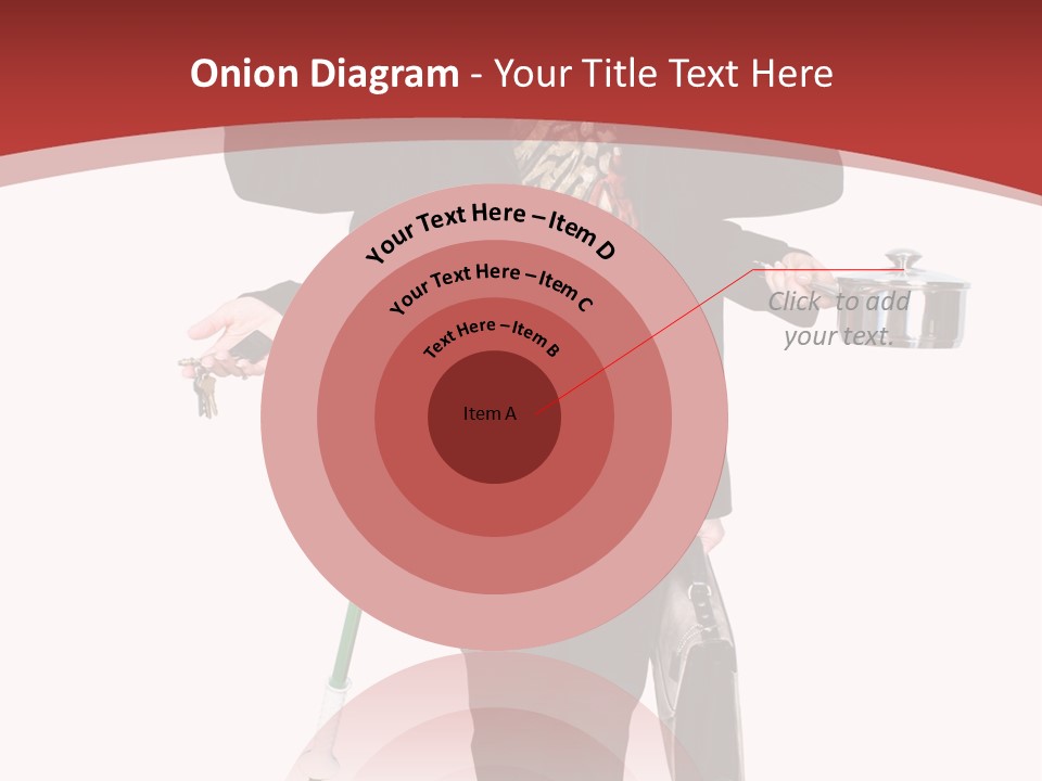 Woman With Six Arms Holding A Mop, Briefcase, Champagne Glasses, Cellphone, Keys And Cooking Pot. PowerPoint Template