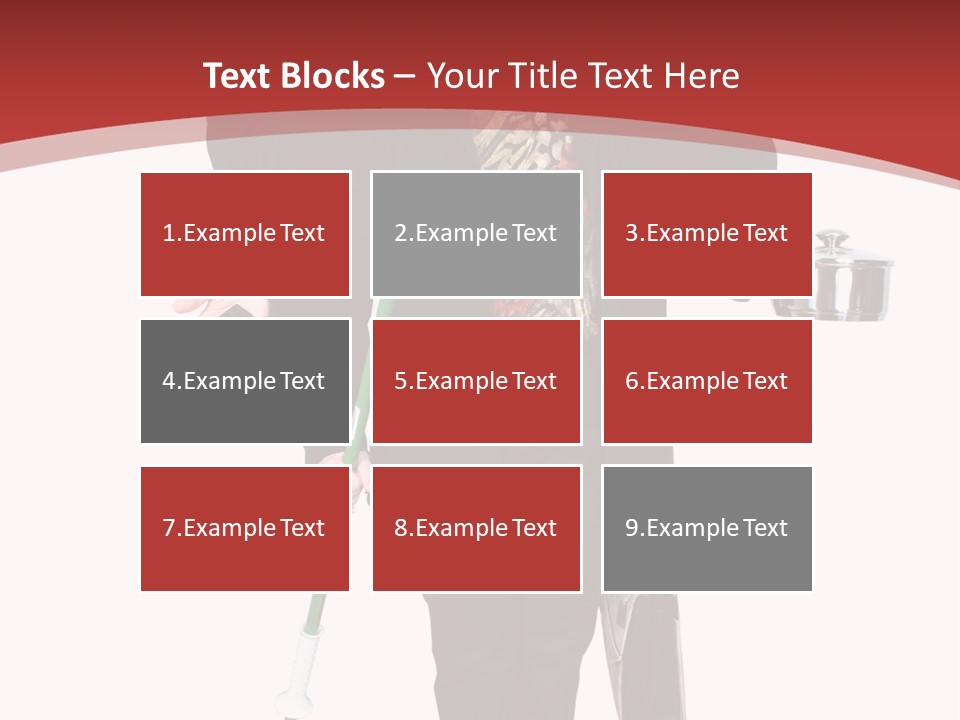 Woman With Six Arms Holding A Mop, Briefcase, Champagne Glasses, Cellphone, Keys And Cooking Pot. PowerPoint Template