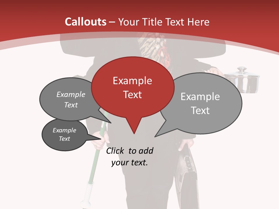 Woman With Six Arms Holding A Mop, Briefcase, Champagne Glasses, Cellphone, Keys And Cooking Pot. PowerPoint Template