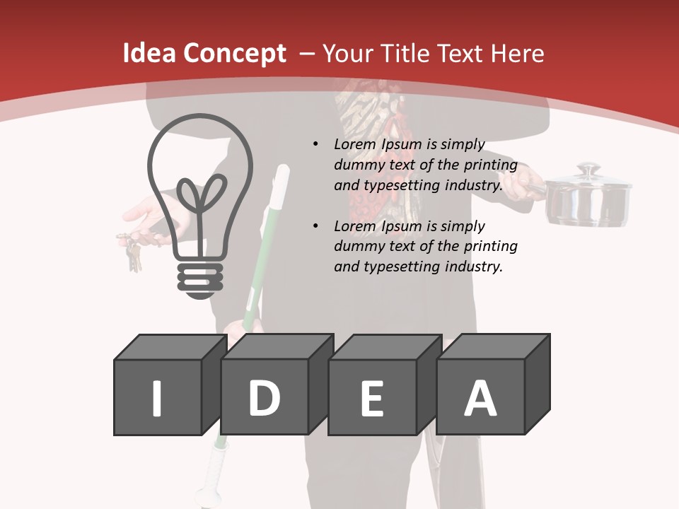 Woman With Six Arms Holding A Mop, Briefcase, Champagne Glasses, Cellphone, Keys And Cooking Pot. PowerPoint Template