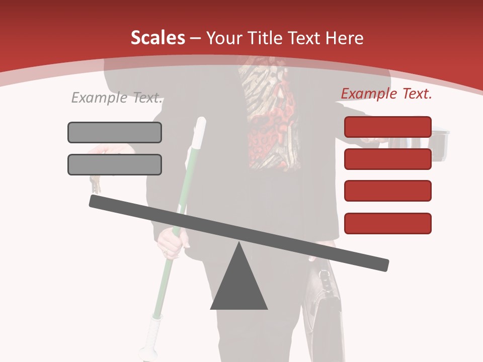 Woman With Six Arms Holding A Mop, Briefcase, Champagne Glasses, Cellphone, Keys And Cooking Pot. PowerPoint Template