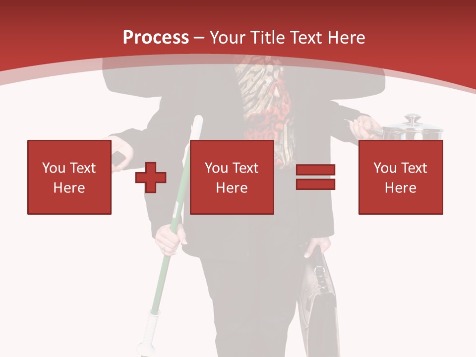 Woman With Six Arms Holding A Mop, Briefcase, Champagne Glasses, Cellphone, Keys And Cooking Pot. PowerPoint Template