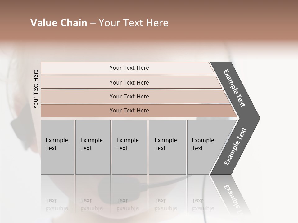 Young Boy Wearing Phone Headset PowerPoint Template