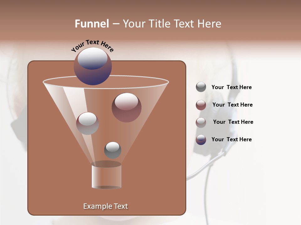 Young Boy Wearing Phone Headset PowerPoint Template