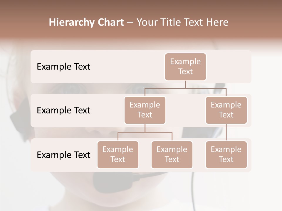 Young Boy Wearing Phone Headset PowerPoint Template