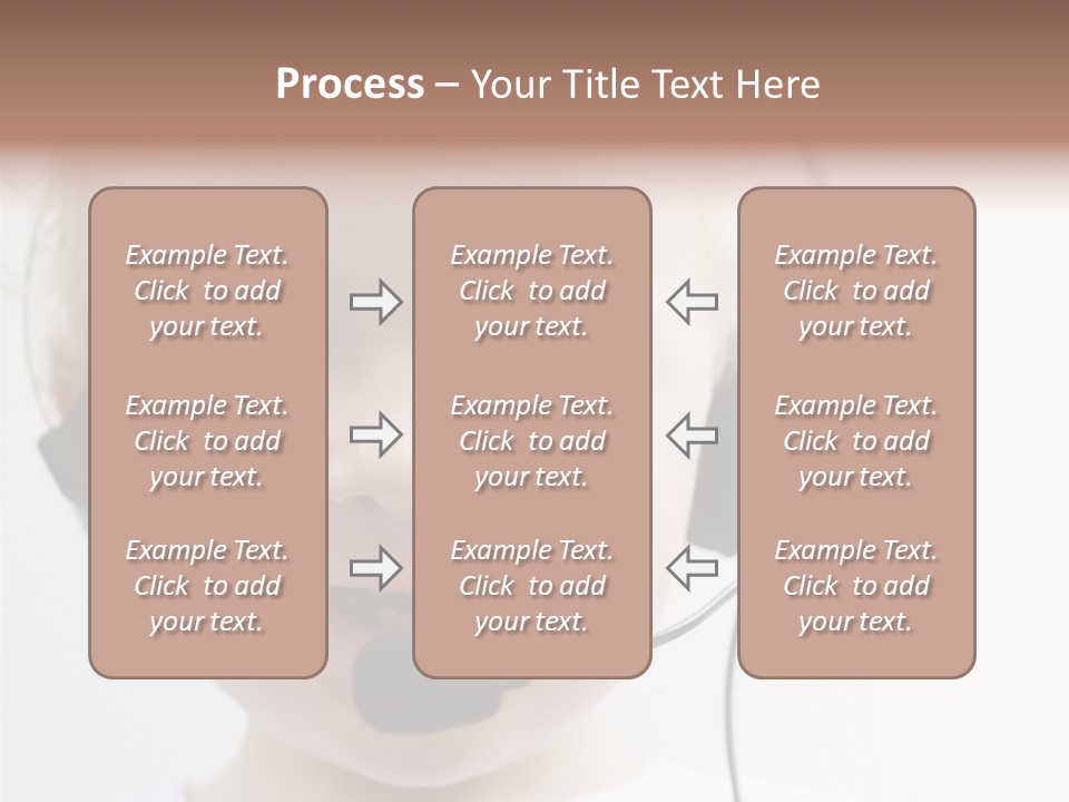 Young Boy Wearing Phone Headset PowerPoint Template