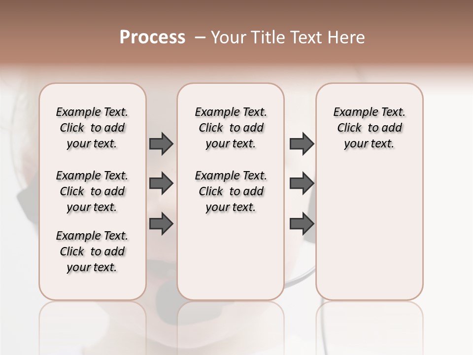 Young Boy Wearing Phone Headset PowerPoint Template