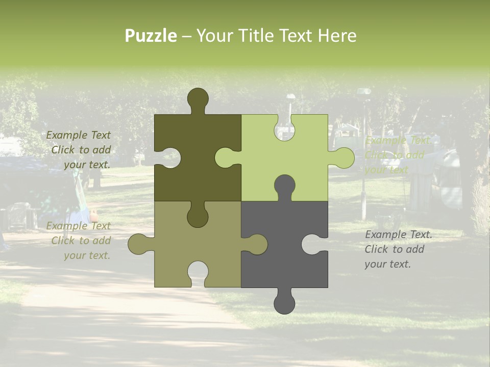 Mountain Camping In Novigrad - Croatia PowerPoint Template