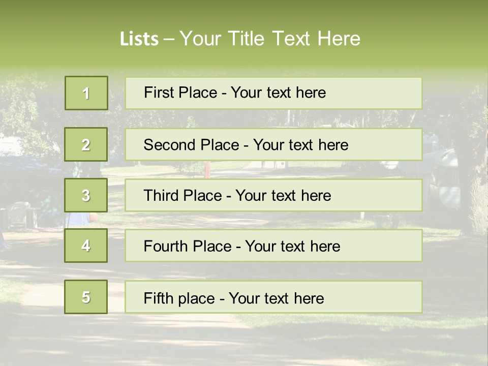 Mountain Camping In Novigrad - Croatia PowerPoint Template