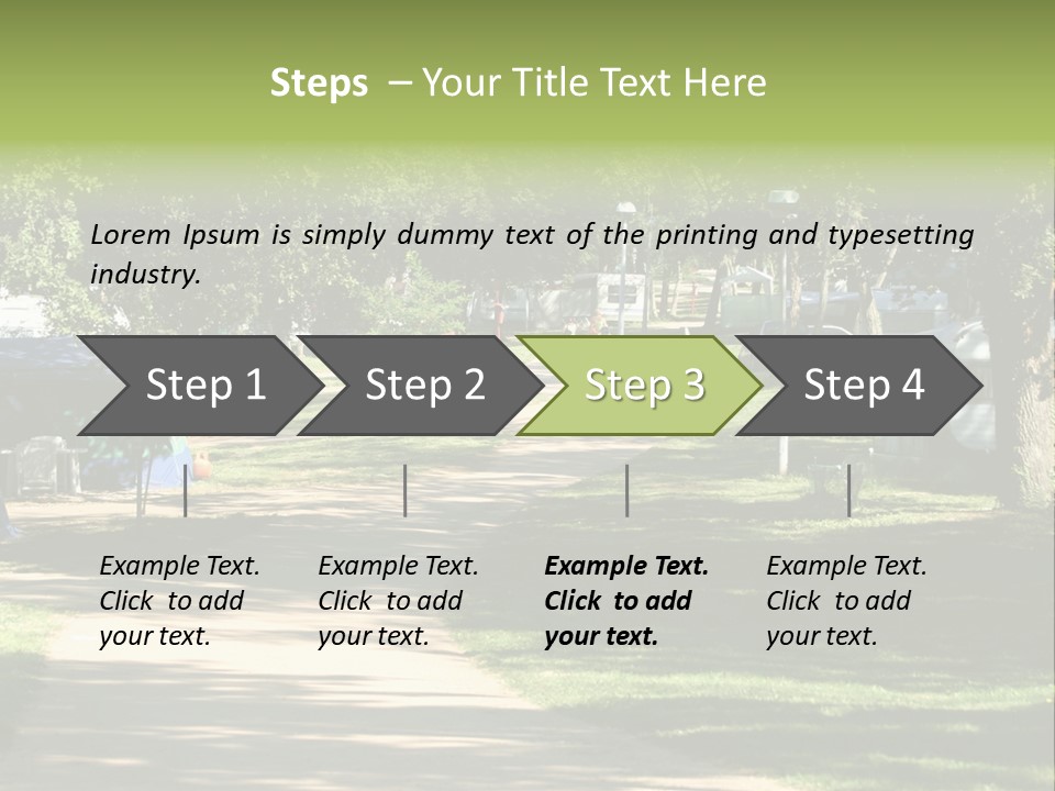 Mountain Camping In Novigrad - Croatia PowerPoint Template