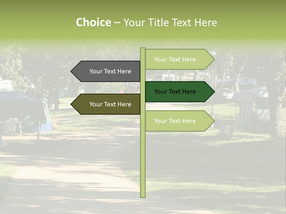 Mountain Camping In Novigrad - Croatia PowerPoint Template