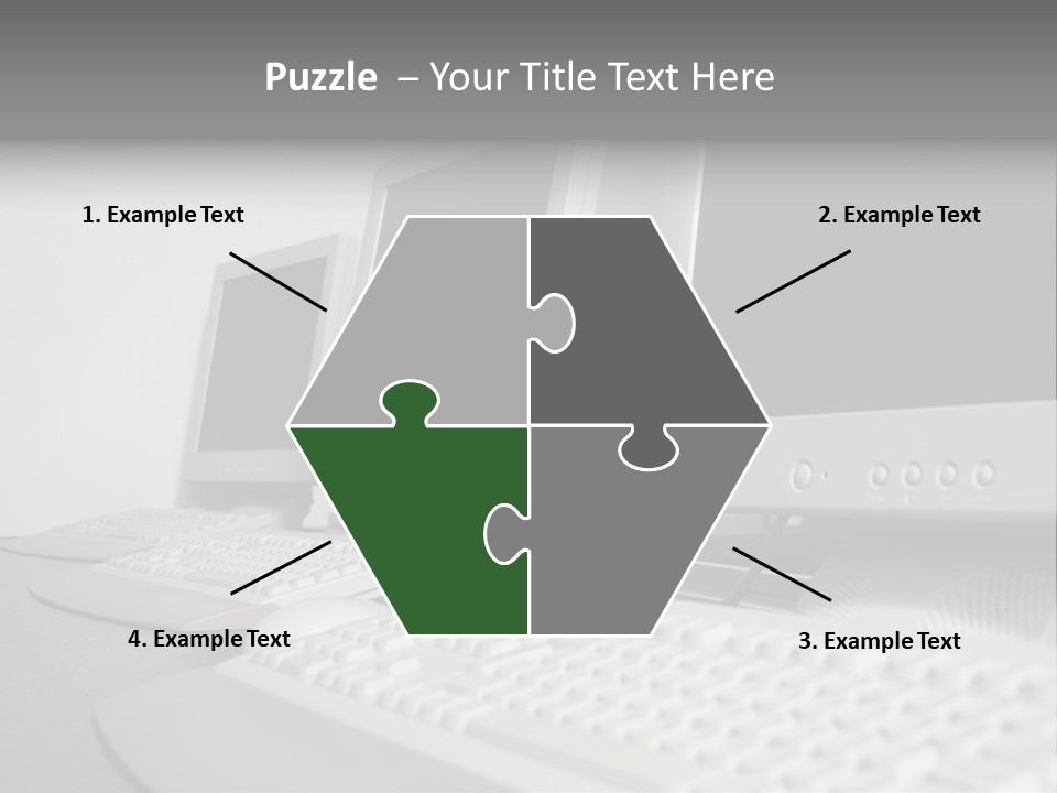 Computer Room Close PowerPoint Template
