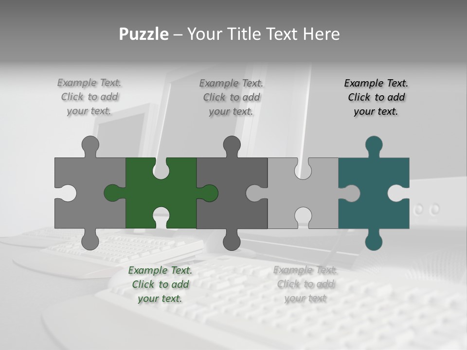 Computer Room Close PowerPoint Template