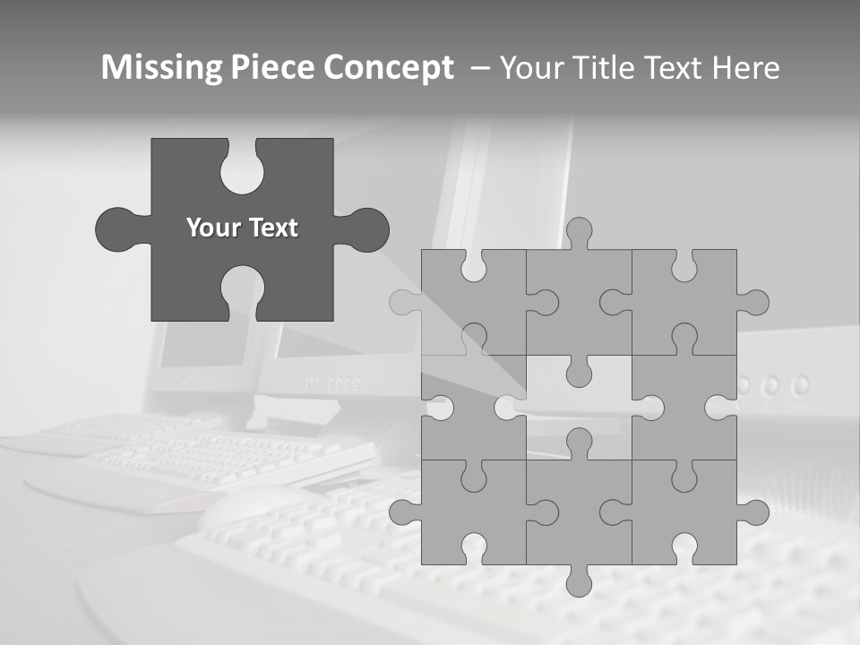 Computer Room Close PowerPoint Template