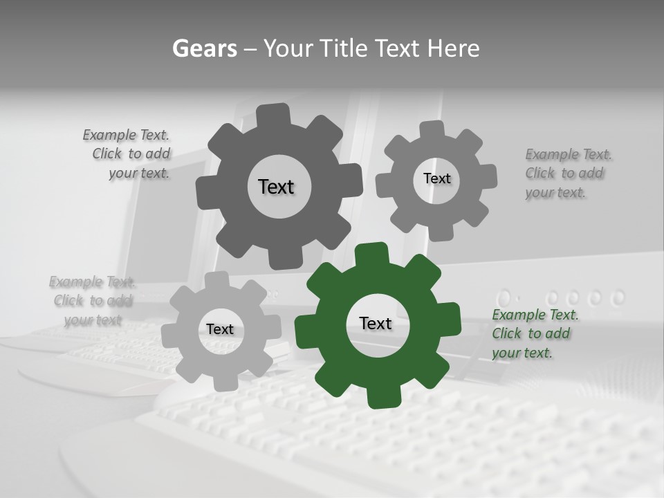 Computer Room Close PowerPoint Template