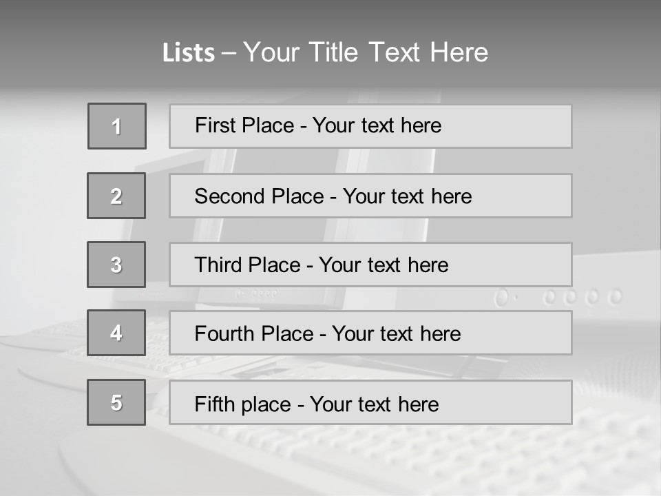 Computer Room Close PowerPoint Template