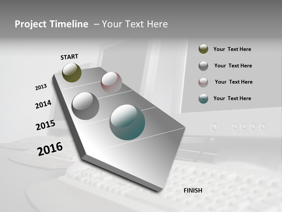 Computer Room Close PowerPoint Template
