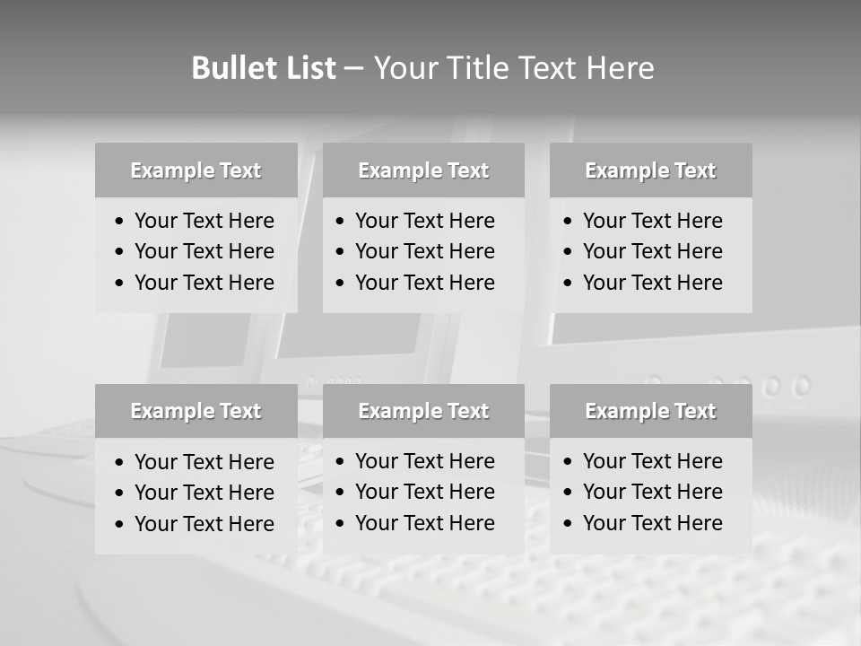 Computer Room Close PowerPoint Template