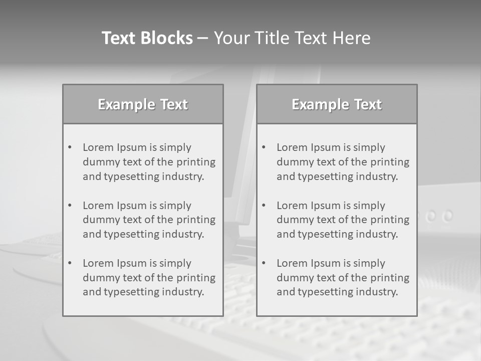 Computer Room Close PowerPoint Template