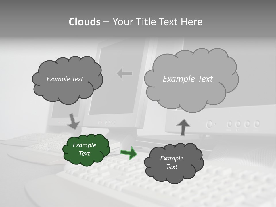Computer Room Close PowerPoint Template