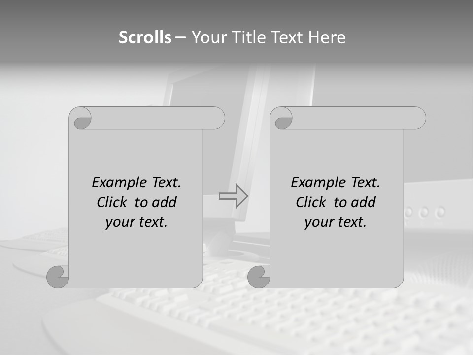 Computer Room Close PowerPoint Template