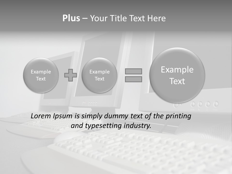 Computer Room Close PowerPoint Template