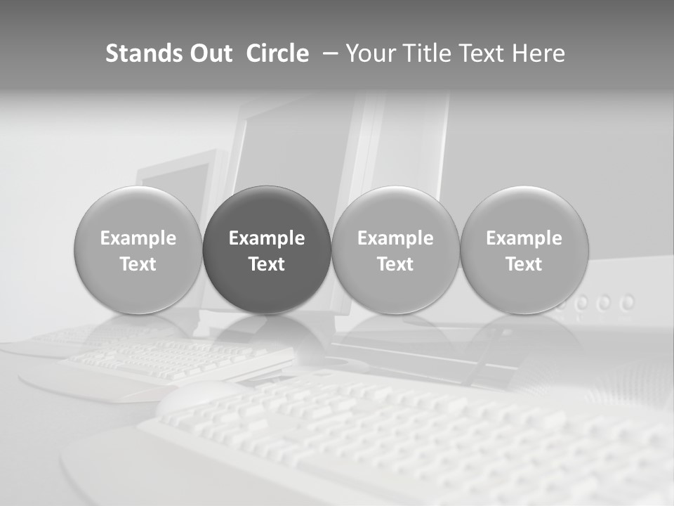 Computer Room Close PowerPoint Template