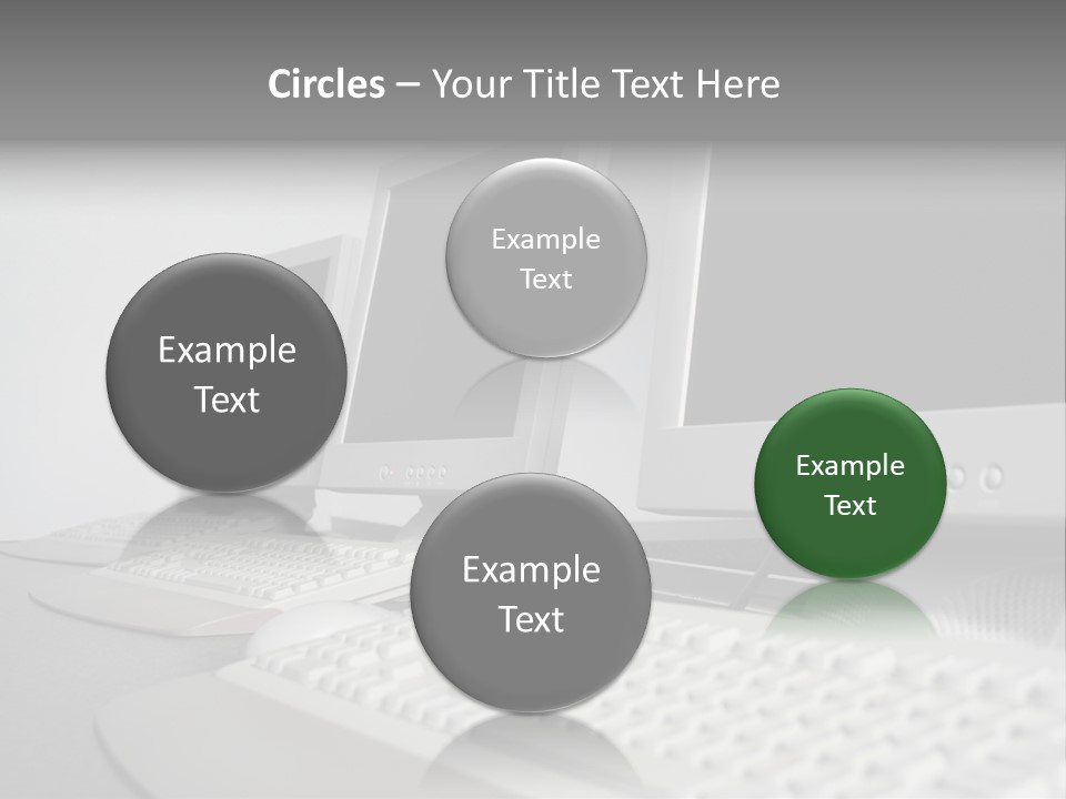 Computer Room Close PowerPoint Template