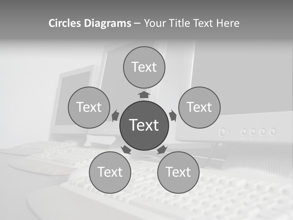 Computer Room Close PowerPoint Template