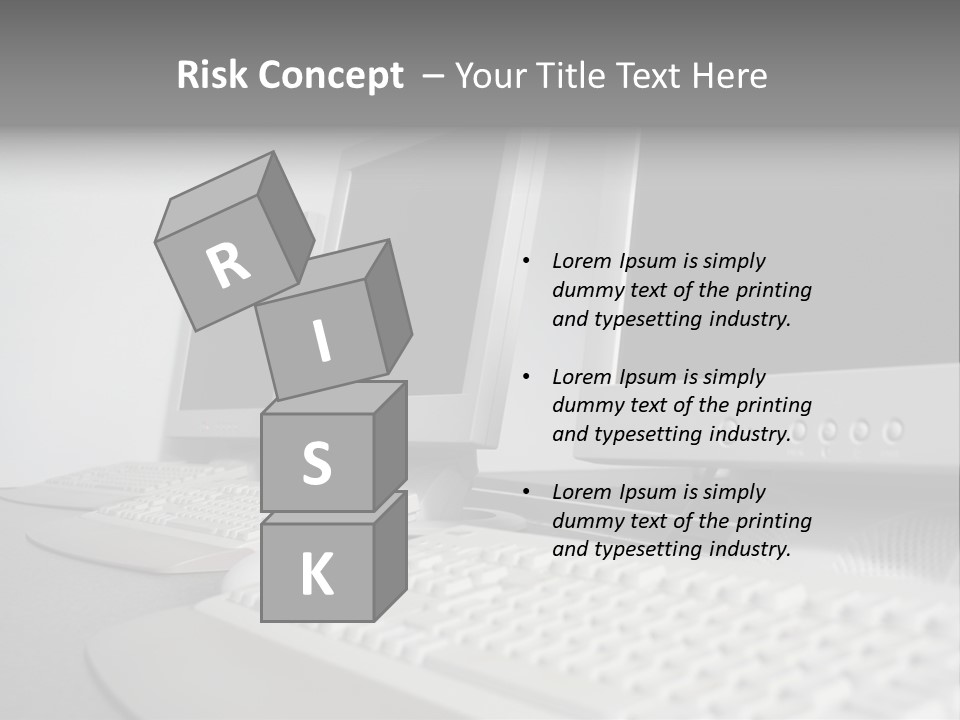 Computer Room Close PowerPoint Template