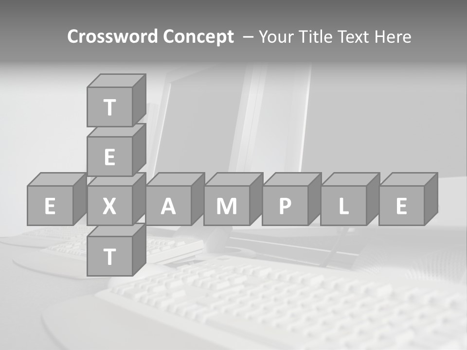 Computer Room Close PowerPoint Template