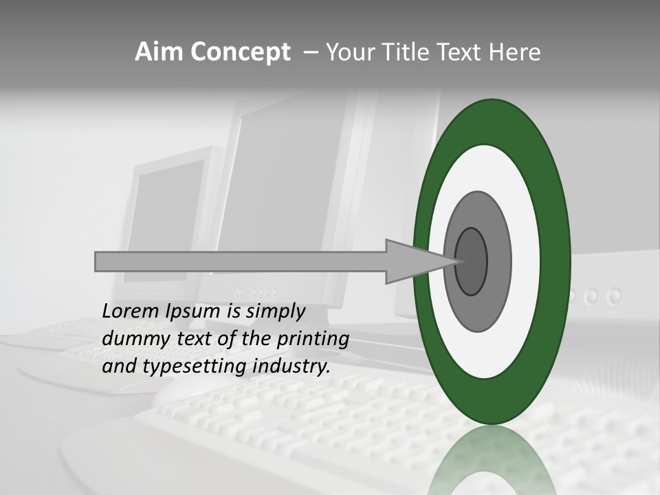 Computer Room Close PowerPoint Template