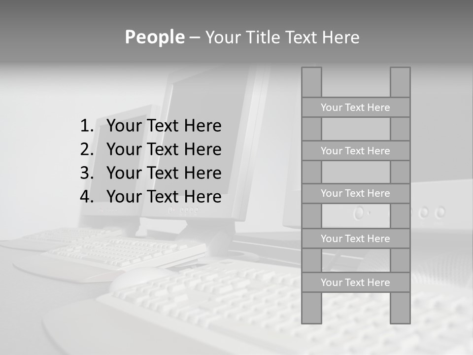 Computer Room Close PowerPoint Template