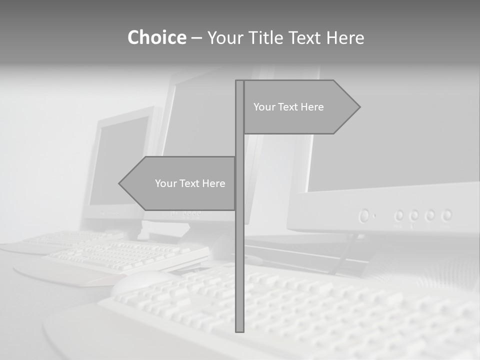 Computer Room Close PowerPoint Template