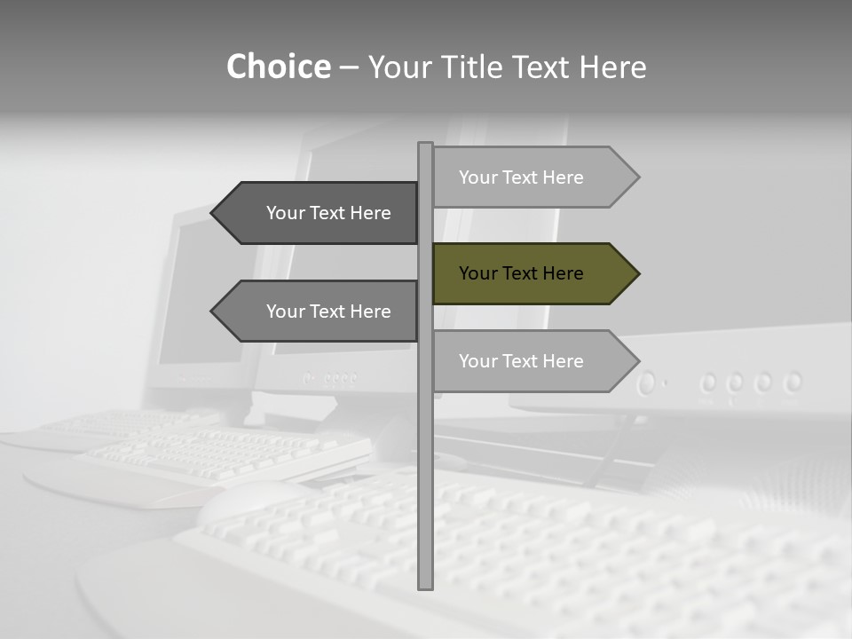 Computer Room Close PowerPoint Template