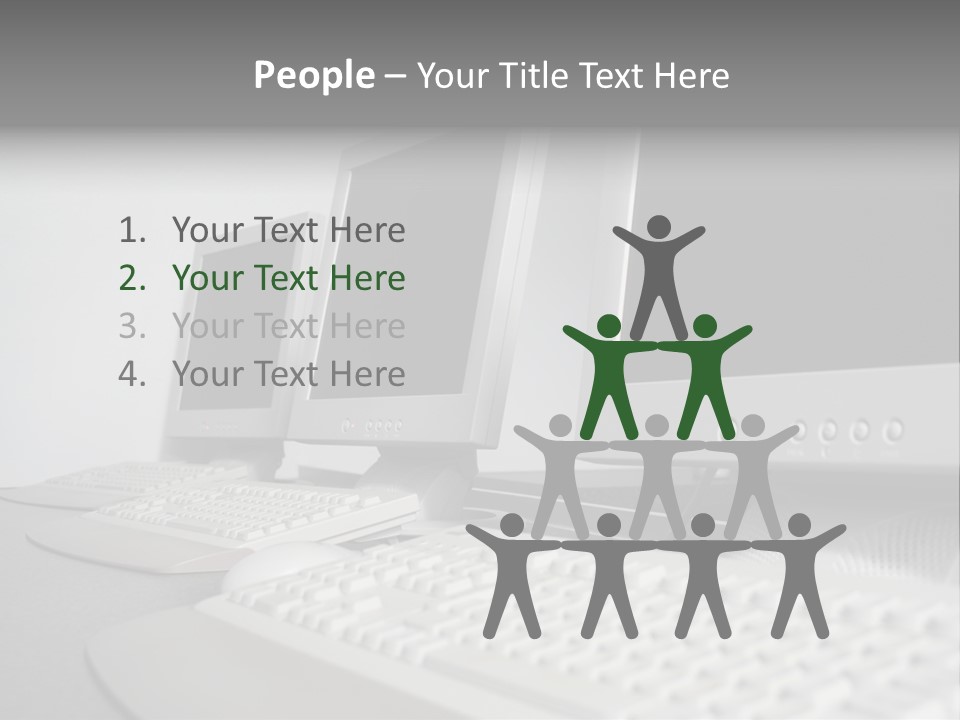 Computer Room Close PowerPoint Template