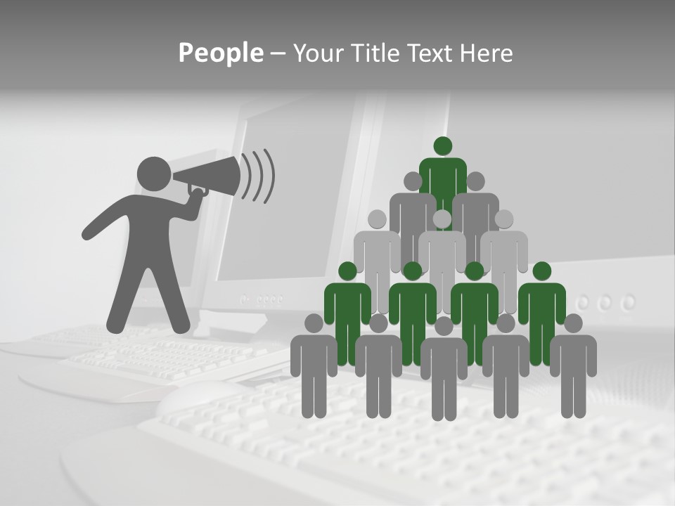 Computer Room Close PowerPoint Template