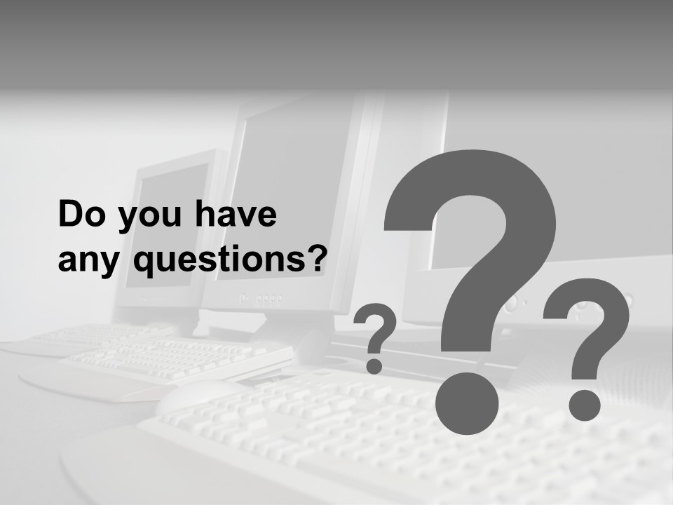 Computer Room Close PowerPoint Template