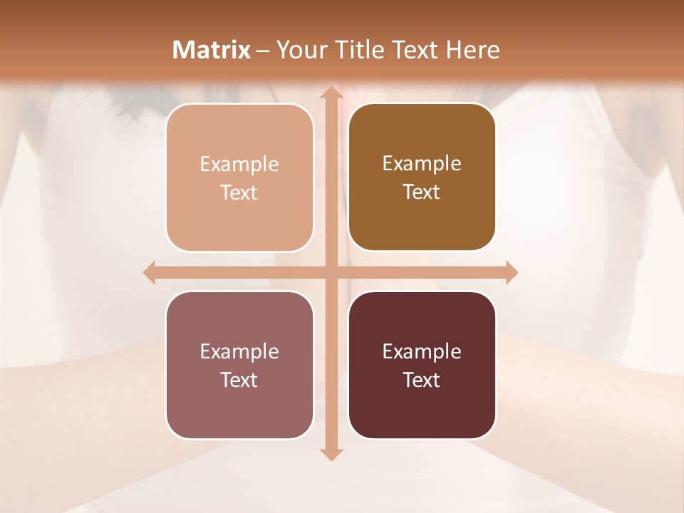 Woman Relaxing In A Yoga Position PowerPoint Template